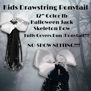 12” DRAWSTRING PONYTAIL FOR KIDS -BRAIDS 1b Halloween Beads And Accessories - Picture 1 of 8
