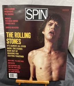 SPIN Magazine - ROLLING STONES - August 1986 - MICK JAGGER - Vintage - Picture 1 of 3