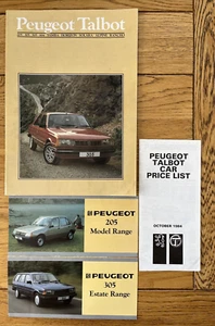 Peugeot Talbot Range Sales Brochure with 205 & 305 leaflets & price list. 1984 - Picture 1 of 18