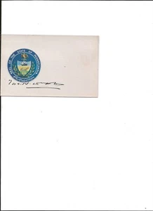 James H. Duff autographed card as Governor from Pennsylvania - Picture 1 of 1