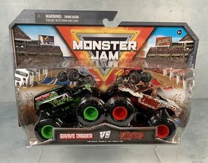 Monster Jam Grave Digger Vs Zombie 1:64 Trucks Series 22 New Sealed Spinmaster