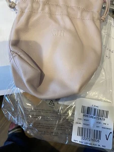 J.Crew Mini Crossbody Kordelzug Bucket Bag Soft Pink Blush Leder - Neu mit Etikett - Bild 1 von 3