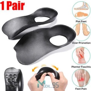 Plantillas ortopédicas para zapatos 3/4 inserciones pies planos soporte para arco alto fascitis plantar - Imagen 1 de 19