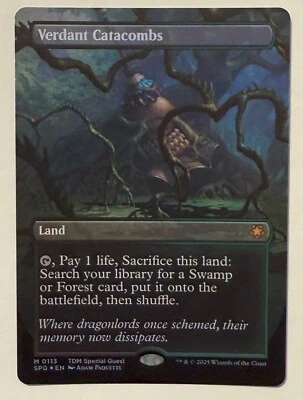 Verdant Catacombs Borderless Foil - Tarkir: Dragonstorm: Special Guests MTG - Image 1 of 2