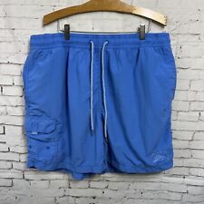 Tommy Bahama Size XL Men Swim Trunks Shorts RELAX Blue Cargo Lined Nylon