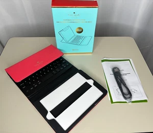 Kate Spade New York Bluetooth Keyboard Folio Case Apple iPad Mini 3 Geranium - Picture 1 of 12
