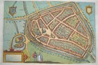 Geldern Kleve Niederrhein  altkolorierter Braun und  Hogenberg Kupferstich 1580
