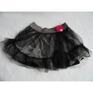 Hello Kitty Black & Silver Sparkle Tulle Skirt - Size 4T - Picture 1 of 8