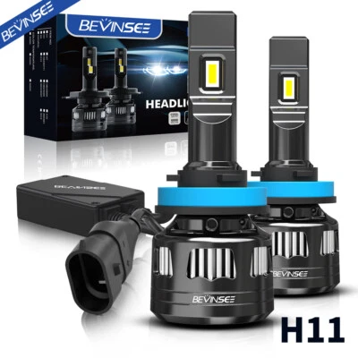 Bevinsee H11 H8 LED Foglight Bulbs 120W 22000LM For BMW 1 Series E81 E87 F20 F21 - Image 1 of 4