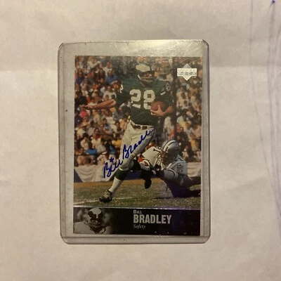 1997 Upper Deck Ledgends (Bill Bradley) signed Philadelphia Eagles. - Image 1 of 2