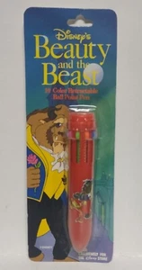 Vtg Disney Beauty & The Beast 10 Color Retractable Ball Point Pen NOS Rare - Picture 1 of 3