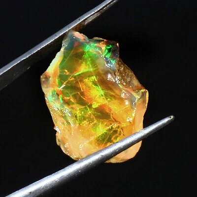 Опал необработанный, необработанный эфиопский опал, хрустальный опал необработанный, 11,90 карата, 15x19 мм, SS59 - Изображение 1 из 4