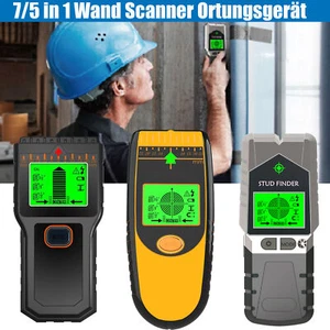 Ortungsgerät Leitungssucher 7/5 in 1 Wand Scanner Kabeldetektor Holz Metall - Bild 1 von 41