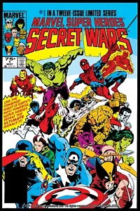 Marvel Secret Wars #1 Marvel Comic Cover Poster Multiple Sizes 11x17-24x36 - Picture 1 of 1