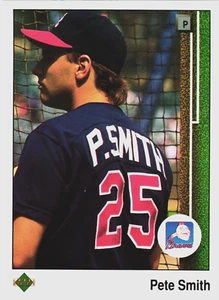 1991 - Upper Deck -- PETE SMITH - Card # 412 -- Atlanta Braves -- Baseball Card - Picture 1 of 2