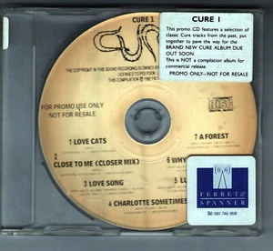 THE CURE CURE 1 CD PROMO FROM NEW ALBUM 1992 AUFKLEBER AUF COVER - Bild 1 von 1