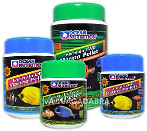 OCEAN NUTRITION FORMULA ONE & TWO MARINE PELLETS FISH FOOD AQUARIUM TANK - Picture 1 of 5