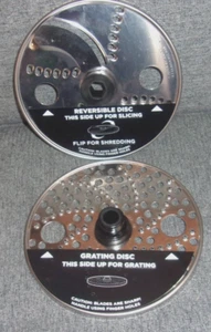 NINJA MEGA KITCHEN 1500 FOOD PROCESSOR REPLACEMENT GRATING & SLICING DISC LOT - Picture 1 of 4