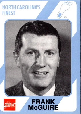 1989 Collegiate Collection North Carolina's Finest Frank McGuire Basketball Card - Image 1 of 2
