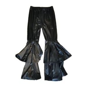 Faux Leather Ruffle Bell  Bottoms Size 6XL 14/16 Pre-owned Used Condition - Picture 1 of 8