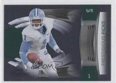 2009 Playoff Prestige Prestigious Picks Green /500 Brooks Foster #10 Rookie RC - Image 1 of 2