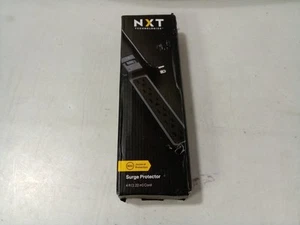 NXT Technologies Surge Protector 6 AC Outlets 4 ftCord 600 J Black NX54313 - Picture 1 of 6