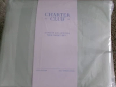 Novo conjunto de lençóis tamanho duplo ** Chater Club 550 TC 100% algodão ** # 1002 - Imagem 1 de 2