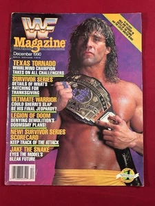 WWF WWE Magazine December 1990 Texas Tornado Hogan Hercules Martel Hart Sleeve - Picture 1 of 9