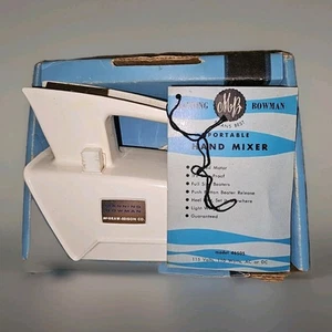 Mixer elettrico manuale Manning Bowman vintage MCM anni 60 3 velocità testato *NO BATTITORI* - Foto 1 di 6