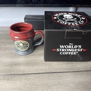 Death Wish Kaffee 2022 Jubiläum Tasse matt schwarz und blutrot - Bild 1 von 6
