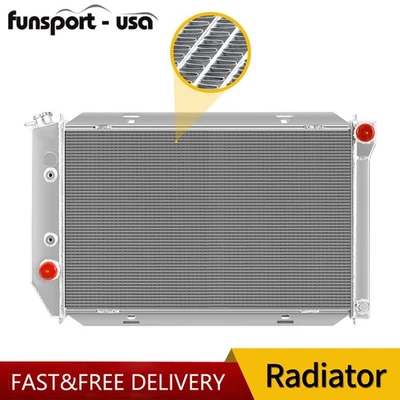 Radiador completo de aluminio de 3 filas para Ford Mustang 75-82 Granada AT MT 1979-1993 Foto 1 de 4