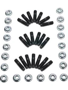 Milodon Oil Pan Stud Hex Nuts Steel Black Oxide Small Block Chevy / Old (81300) - Picture 1 of 12