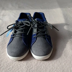 Stride Rite Made2play Maci Sneakers Boys Size 2 Us / 34 Eu Youth Wide Gray/blue. - Picture 1 of 6