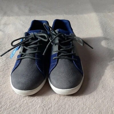 Zapatillas Stride Rite Made2play Maci Niños Talla 2 EE. UU./34 UE Juvenil Anchas Gris/Azul. Foto 1 de 4