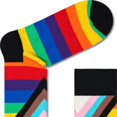 Gay Happy Socks! Trans Happy Socks! X The Phluid Project 2 Pair NIB Sz 10-13 - Image 1 of 4
