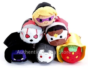 New Authentic US Disney Parks Marvel Avengers 2 Set of 6 Tsum Tsum Mini Plushes - Picture 1 of 3