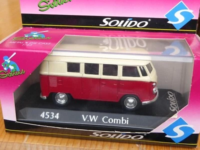 Solido 4534 VW Bulli Samba Bus 1/43 , T 1 Transporter, neuwertig Dans Emballage - Photo 1/4