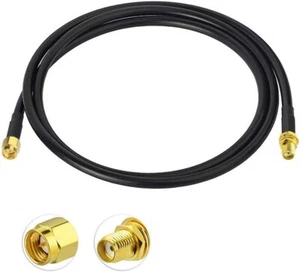 Ham Radio Antenna Extension Relocation Cable SMA 3 ft for BaoFeng Wouxun - Picture 1 of 6
