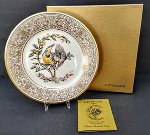 Lenox Annual Limited Edition Boehm Birds 1973 "Meadowlark"  Fine China Plate - Picture 1 of 10
