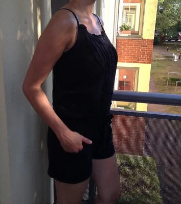 Jennyfer, Damen, kurzer Jumpsuit / Overall, schwarz, Gr 36 / S, Top-Zustand - Bild 1 von 4