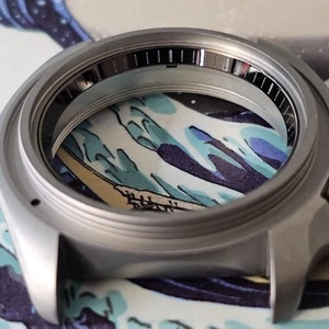 Kapitelring SKX007 geätzt/metallpoliert SEIKO MOD SKX007 SKX009 SRPD - Bild 1 von 1
