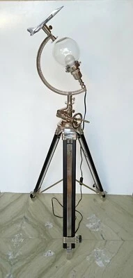 Adjustable Black Tripod Aircraft Model Floor Lamp Home Decorative Lighting Lamps - Image 1 of 4