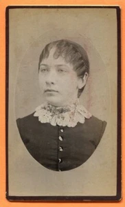 CDV Eden Centre, NY, Portrait of a Young Woman, by Bailey, circa 1880s Backstamp - Picture 1 of 3