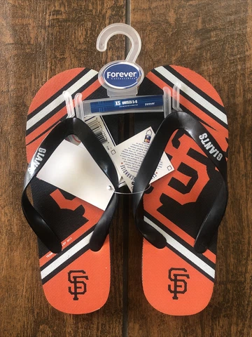 San Francisco Giants Logo Flip Flop Sandals Unisex XSmall Sizes 5-6 New NWT Cover