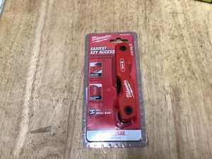 Milwaukee 48-22-2181 9 Key Folding Hex Key Set Sae - Picture 1 of 1