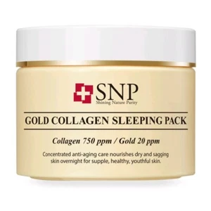 SNP Gold Collagen Sleeping Pack 100g /Dry&Sagging Skin/Night - Picture 1 of 3