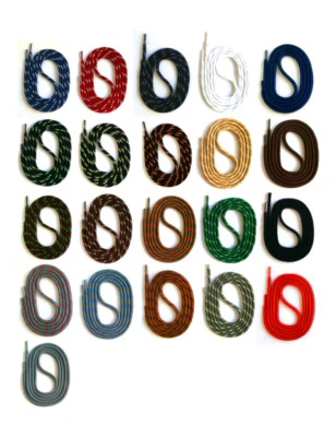 LACES round 75-200 cm, 5 mm, for hiking boots work shoes polyester SNORS - Image 1 of 3