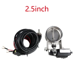 2.5"Car Electric Exhaust Control Valve Low Pressure For Exhaust Cutback Downpipe - Picture 1 of 15