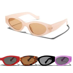 High Fashion Exotic Unique Hexagon Angular Mod Chic 90s Retro Sunglasses - Picture 1 of 14