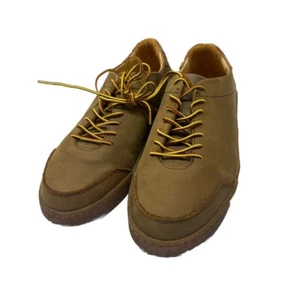 NEW Luca Shoes Suede Leather Terra Low Sneaker Lactae Hevea Brown Men’s Sz 9 - Picture 1 of 11